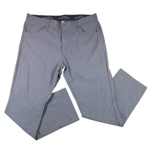 Eddie Bauer Performance Hiking Pants Mens 38x30 Gray Stretch Water Repellent